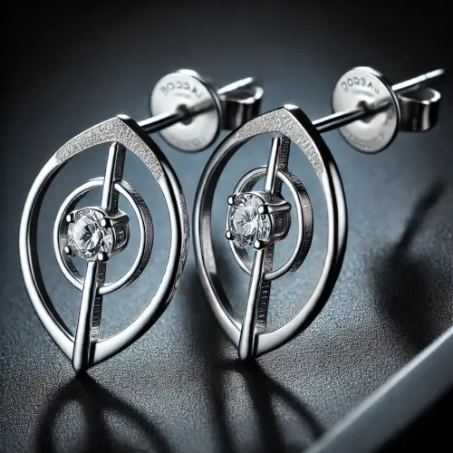Elegant designade silverörhängen med modern och sofistikerad look